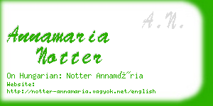 annamaria notter business card